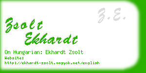 zsolt ekhardt business card